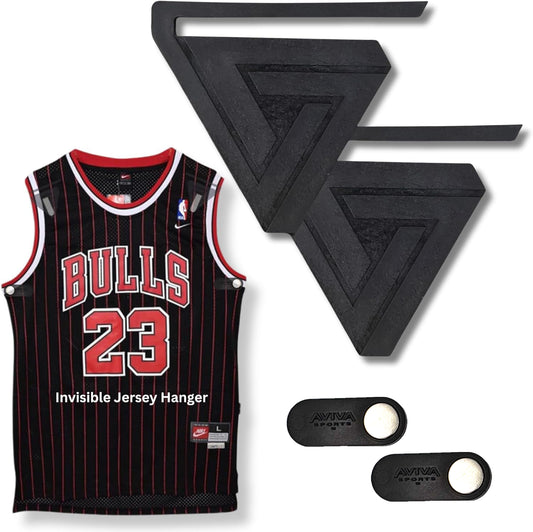 (With Sleeve Holders) Invisible Wall Jersey Hanger